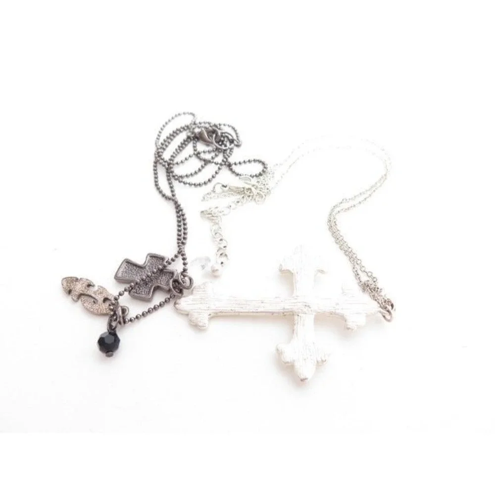 Christian Cross Necklaces Jewelry Lot‎